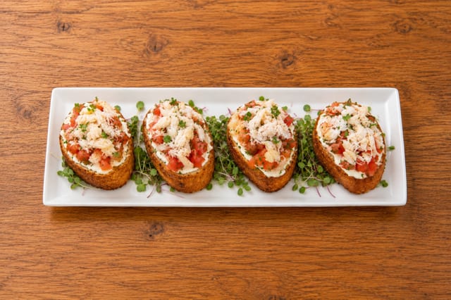 Crab Bruschetta.