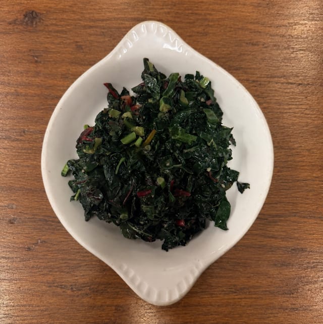 Sautéed Greens & Garlic.