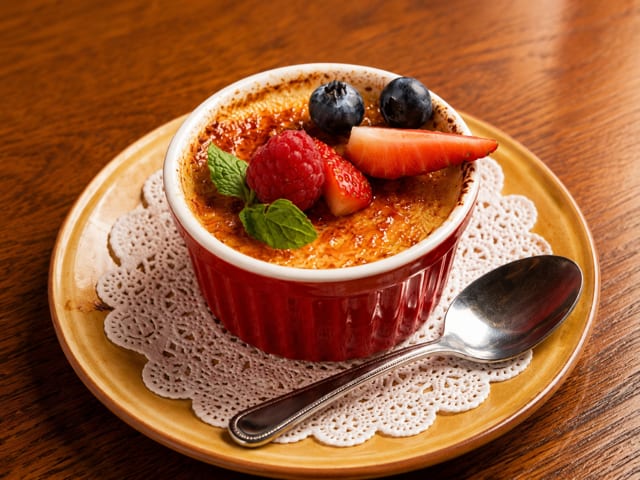 Creme Brulee - with Seasonal Garnish (GF)