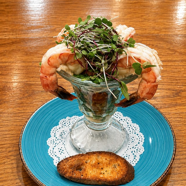 Classic Prawn Cocktail.