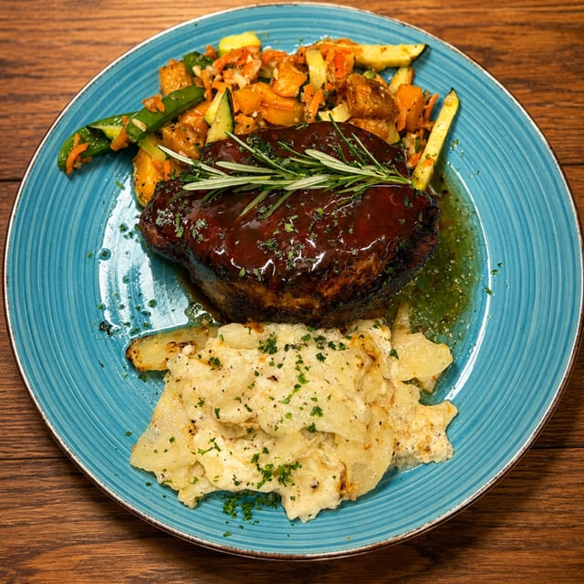 Double-Cut Boneless Pork Chop.